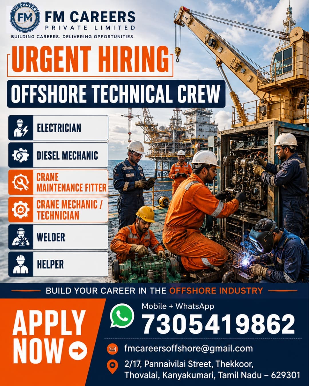 OFFSHORE TECHNICAL CREW at FM International