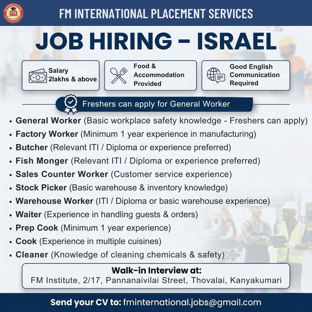 Europe & Israel – Multiple Roles at FM International