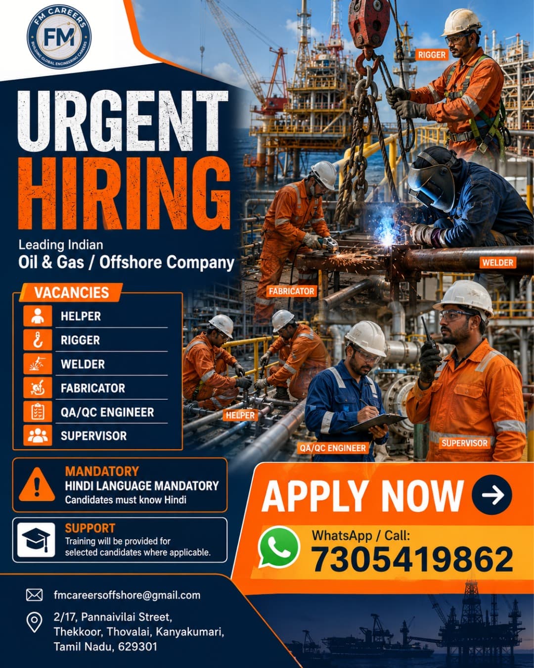 OFFSHORE JOBS at FM International